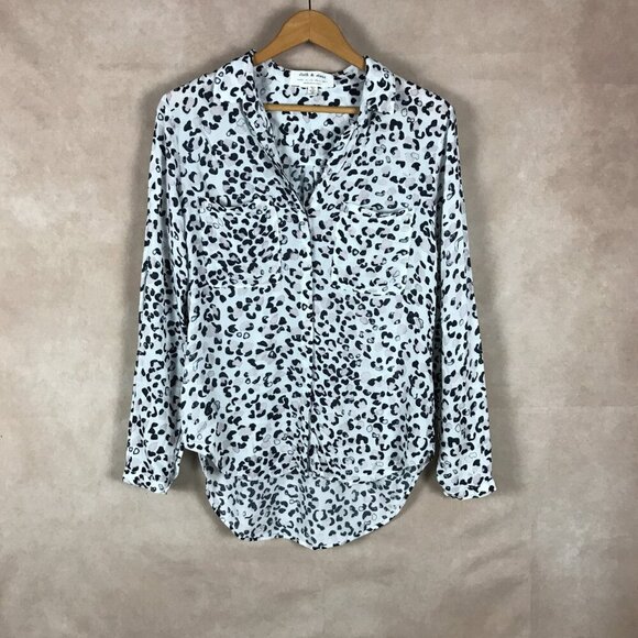 ANTHROPOLOGIE Animal Printed Button-down Shirt SMALL - Picture 6 of 10